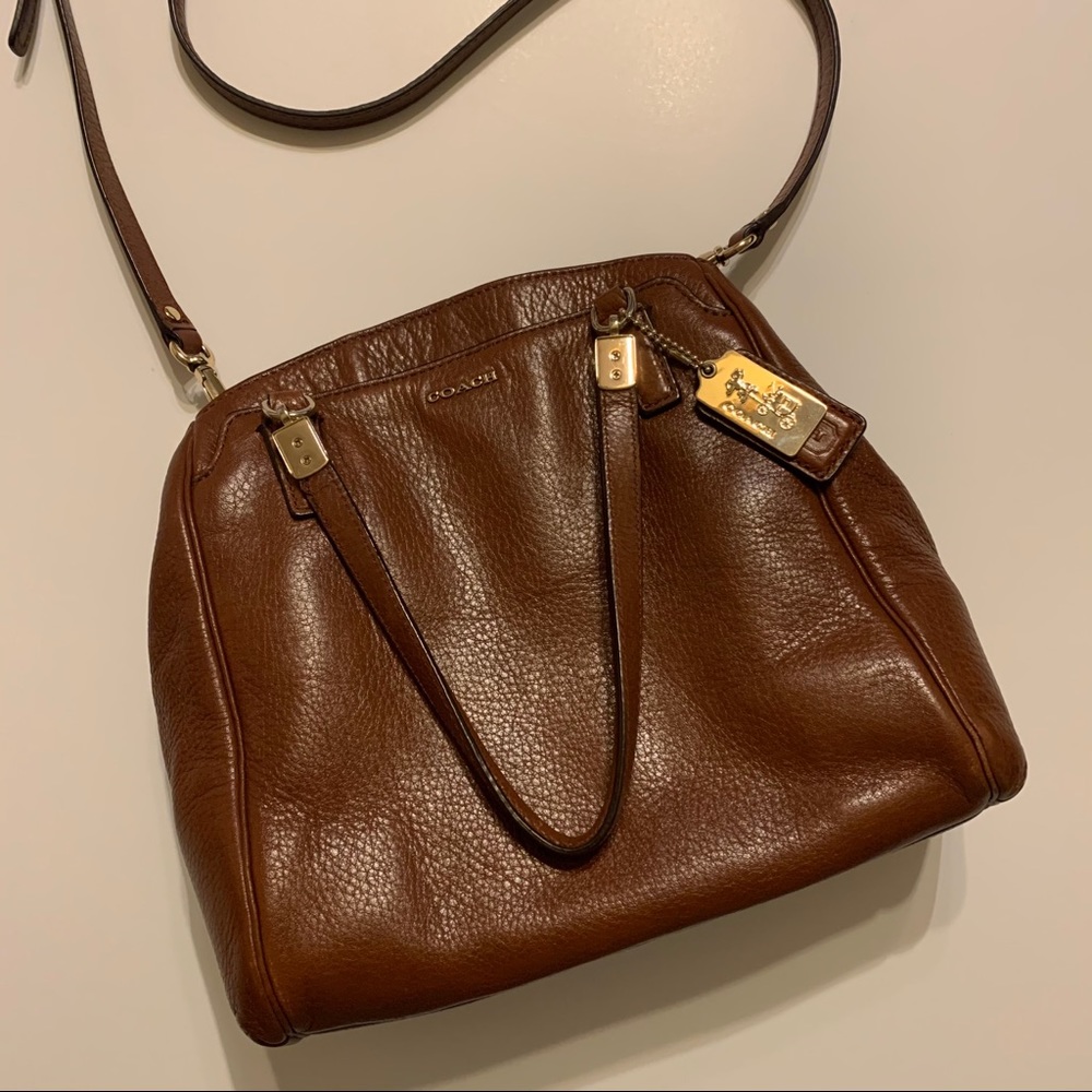 Coach Leather Madison Mineta Crossbody